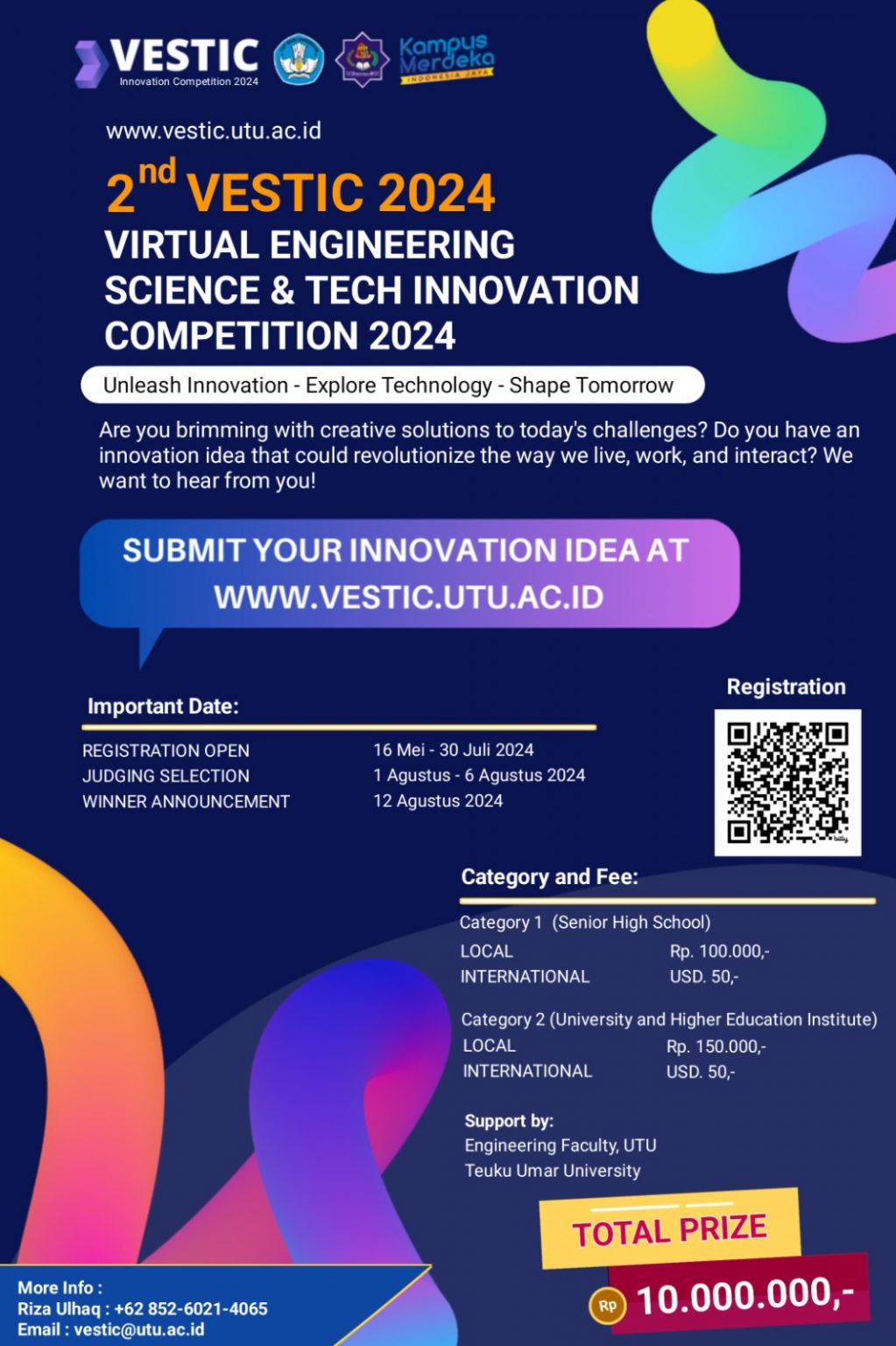 Fakultas Teknik UTU Gelar Lomba VESTIC 2nd 2024 - Universitas Teuku Umar